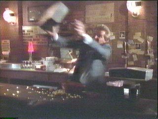 [Sledge throwing radio]