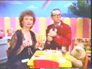 [Mrs. Tieup and Bell eating]