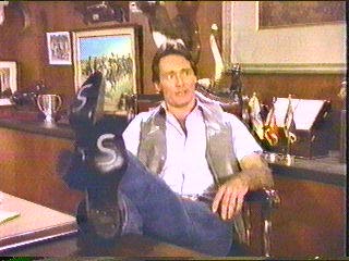 [Swenson with 'S' boots]