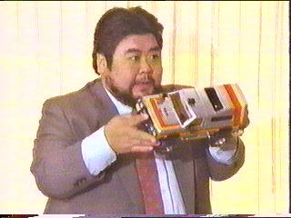 [Nakamishi with toy truck]