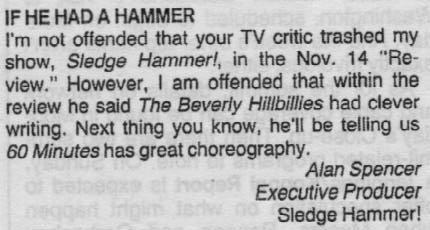 [Alan Spencer's response]