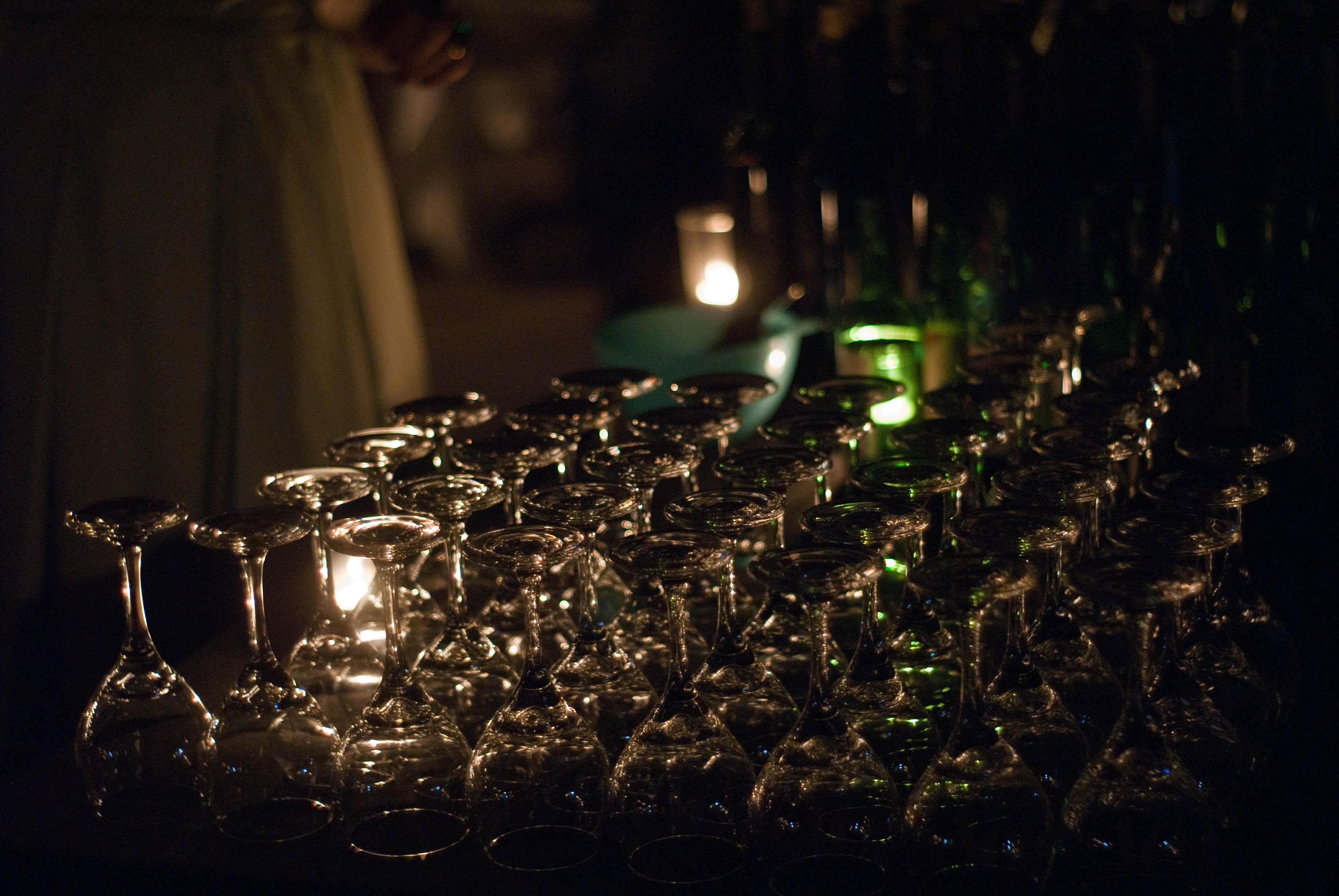 13457 Wine glasses ready for the reception