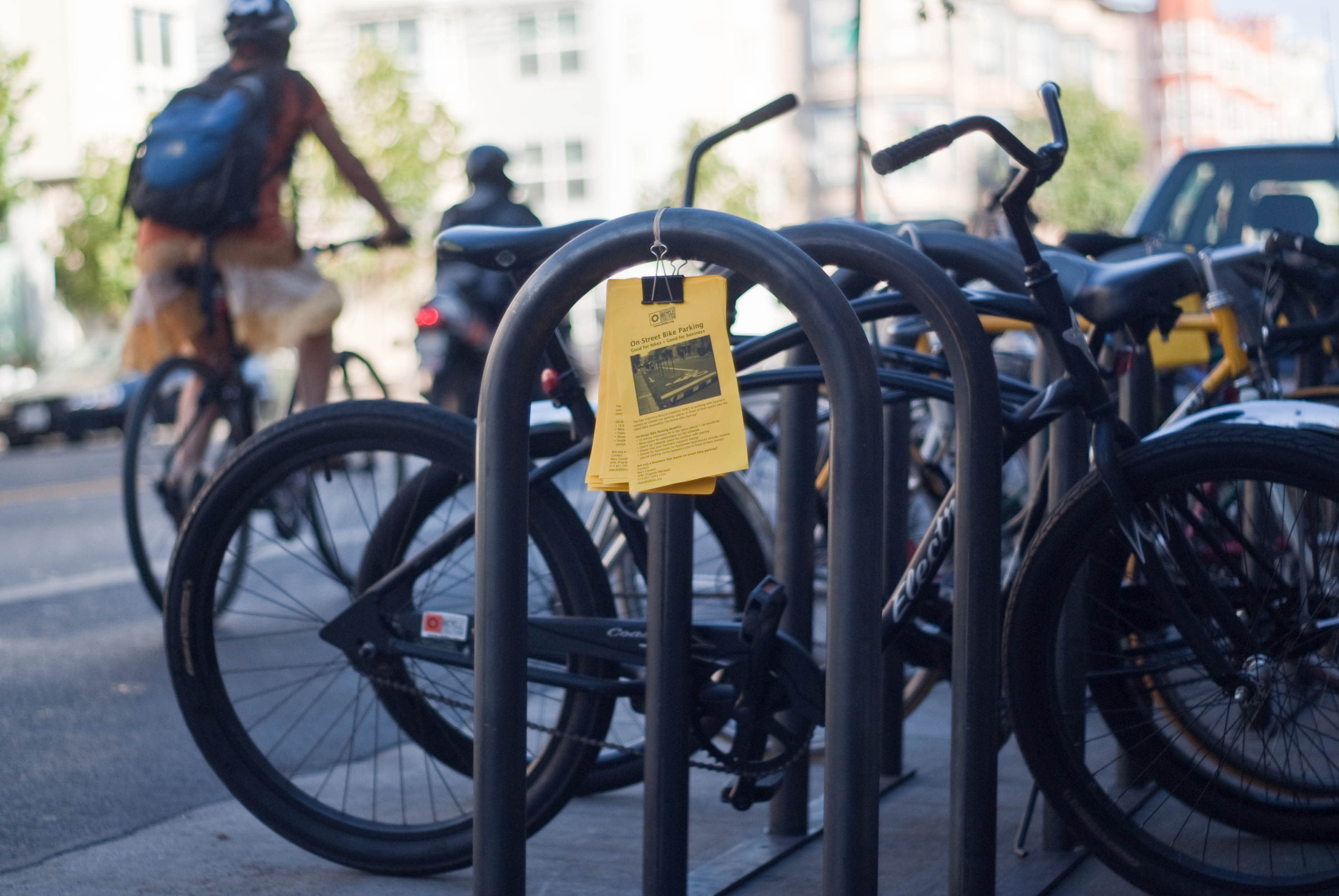 09417 On-Street Bike Parking outside Four Barrel Coffee on Park(ing) Day